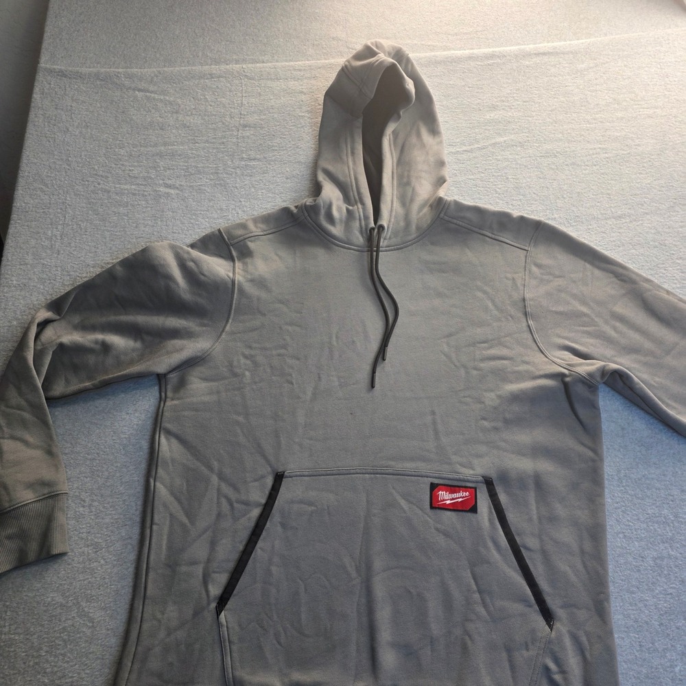 Milwaukee‎ FREEFLEX Work Hoodie Gray XL Pullover Long Sleeve Pocket Sweatshirt